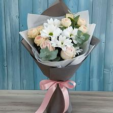 Букет цветов из:  Хризантемы и Розы в Шамхал-Термене