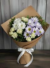 Букет цветов из:  Хризантемы и Розы в Шамхал-Термене